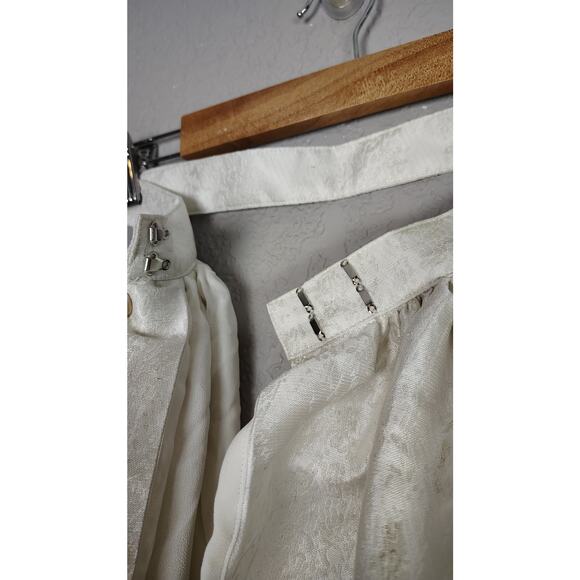 Reformation Liliwen Mini Dress Detachable Train Ivory Train Size 0 Wedding Bride - Picture 12 of 16